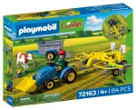 PLAYMOBIL Mazais traktors ar siena grābekli 72163