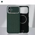 Evelatus Apple iPhone 17 anglies pluo&scaron;to prabangus MagSafe dėklas &mdash; žalias