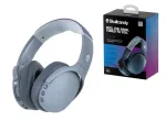 Skullcandy Crusher Evo Ausinės, laidinės ir belaidės, su lankeliu, skambučiams/muzikai, USB Type-C, Bluetooth, pilkos spalvos