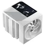 TRYX TURRIS T620 CPU oro au&scaron;intuvas, dvigubas bok&scaron;tas, su 5 colių ekranu - 120 mm, baltas