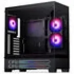 PHANTEKS XT View Matrix kompiuterio korpusas, Midi-Tower, E-ATX, grūdintas stiklas, Matrix LED &ndash; juodas (PH-XT523VM1_DBK01)