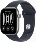 Apple Watch Series 12 GPS, 42 mm, tamsiai pilkas aliuminio korpusas | tamsiai mėlynas sportinis dirželis - S/M