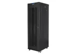 LANBERG PASTATOMA 19" RACK SPINTA 42U 600 &times; 1000 JUODA PERFORUOTOS DURYS LCD (FLAT PACK) V2