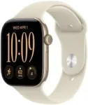 Apple Watch Series 12 GPS 42mm &scaron;viesaus aukso aliuminio korpusas | smėlio spalvos sportinis dirželis - M/L