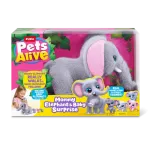 PETS ALIVE Rotaļu komplekts Mama Elephant & Baby Surprise