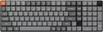 Klaviatūra Keychron Keychron K17 Max QMK belaidė pritaikoma mechaninė klaviatūra, baltas ap&scaron;vietimas / mažo profilio Gateron mechaniniai jungikliai &mdash; rudi