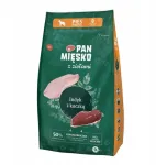 Pan Mięsko Pan Mięsko Sausas ėdalas &scaron;unims su žolelėmis kalakutas su antimi (suaugęs) granulės M 20kg