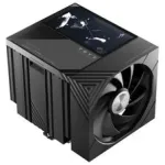 TRYX TURRIS T620 CPU oro au&scaron;intuvas, dual-tower, su 5 colių ekranu &mdash; 140 mm, juodas