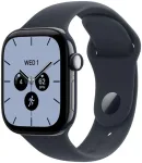 Apple Watch Series 12 GPS + Cellular 42 mm naktinės mėlynos spalvos keraminis korpusas | tamsiai mėlynas sportinis dirželis - M/L