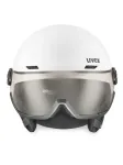 Kask narciarski UVEX Wanted Visor pro V white matt