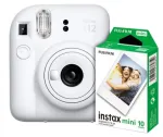 Instax Mini 12 molio baltos spalvos + 10 filmų