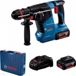Perforatorius Bosch GBH 187-LI (smūginis) 2x5,0Ah, su vieno griebtuvo sistema, lagaminas (0611923121)