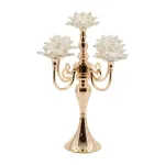 Žvakidė LAUDRE H47cm, 5 žvakių, auksinė