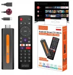 Multimedijos grotuvas Retoo Android 14 Smart TV Stick/Box prieiga WiFi 2/16 ZENWIRE TV98 H618