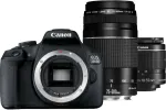 Canon EOS 2000D veidrodinis fotoaparatas + EF-S 18-55mm IS II + EF 75-300mm III*