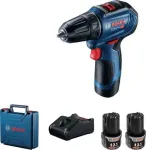 Bosch akumuliatorinis gręžtuvas-atsuktuvas GSR 12V-30 2&times;2.0Ah