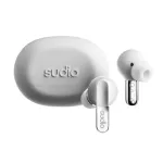 SUDIO N3 Pro belaidės į ausį įstatomos ausinės | Bluetooth | Mikrofonas | Krominė balta | Triuk&scaron;mo slopinimas