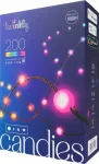 &bdquo;Twinkly Candies&ldquo; LED Kalėdų eglutės žibintai TWKP200RGB-G 6 m 200 lempučių