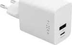 Fiksuotas mini USB-C/USB kelioninis įkroviklis 45W &ndash; kompakti&scaron;kas ir galingas maitinimo adapteris | FIXC45M-CU-WH