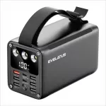 Evelatus lauko maitinimo bankas 22.5W 60000 mAh / 7 i&scaron;ėjimų 2 įėjimai Juodas