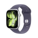 APPLE Watch Series 11 GPS 46 mm sidabrinis aliuminio korpusas su Purple Fog Sport S/M dirželiu