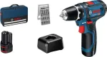 Akumuliatorinis gręžtuvas-suktuvas Bosch GSR 12V-15 12 V, 2 x 2 Ah