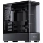 Jonsbo TK-5 Midi-tower korpusas, ATX, grūdintas stiklas &ndash; juodas