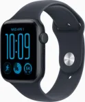 Watch SE 3 Cellular 44 mm &mdash; vidurnaktinis korpusas su karinio jūrų mėlynos spalvos dirželiu (M/L)