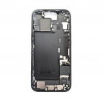 Rėmelis + smulkios dalys + krovimo lizdas skirtas Apple iPhone 15 (Black) (Pulled / Grade A)