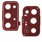 Samsung Galaxy S20 FE (G781) kameros stikliukas su rėmeliu (Red) (Compatible)