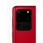 Samsung Galaxy S20 Ultra 5G (G988) kameros stikliukas su rėmeliu (Red) (Pulled / Grade A)