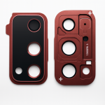 Samsung Galaxy S20 FE (G781) kameros stikliukas su rėmeliu (Red) (Pulled / Grade A)