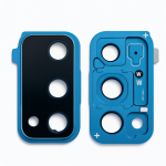 Samsung Galaxy S20 FE (G781) kameros stikliukas su rėmeliu (Blue) (Pulled / Grade A)