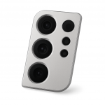 Samsung Galaxy S21 Ultra 5G (G998) kameros stikliukas su rėmeliu (Silver) (Compatible)