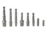 Adapterių rinkinys galvutėms 8 vnt. 1/4", 3/8" , 1/2''