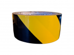 Lipni įspėjamoji juosta juoda/geltona 48mm x 18m