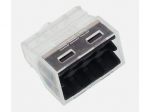 Laido jungtis - laidų jungė 8 x 0.5-2.5 mm&sup2; juoda 24A 400V