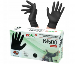 MA PROFESSIONAL- Nitrilinės pir&scaron;tinės juodos - STRONG 5g. 100vnt XL- 10 dydis