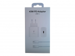 Telefono pakrovejas 45W + laidas usb type c usb c 100cm (baltas)