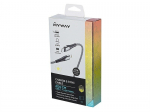 PREMIUM Įkrovimo ir sinchronizavimo laidas, Mikropluo&scaron;to pynė 200 cm, USB-C > Lightning, maks. 30W