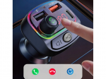 FM siųstuvas Bluetooth BT 5.0 automobilinis įkroviklis automobiliui 2x USB USB-C 3.1A 12v 24v