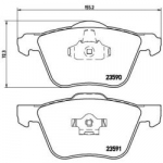 Stabdžių trinkelių rinkinys, diskinis stabdys BREMBO P 86 022