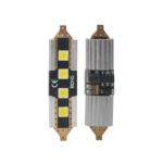 LED L350W C5W 36mm 4 SMD3632 Samsung diodai balti CANBUS max 2W (!)