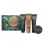 INIKA ORGANIC Makiažo pagrindų bandomasis rinkinys Very Light (biri pudra 0.7 g + makiažo pagrindas 4 ml + BB kremas 4 ml + bazė 4 ml)