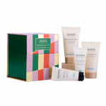 AHAVA DARE TO GLOW REFRESH & HYDRATE EXPRESS Dovanų rinkinys ( veido kaukė 15 ml + veido kremas 15 ml + rankų kremas 40 ml + du&scaron;o gelis 40 ml