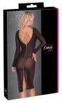 Cottelli PARTY Knee-Length Black Transparent Dress with Chains L
