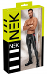 NEK Men's Pants Black/Red S Matte Finish Mesh Detail