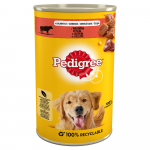 Pedigree drėgnas &scaron;unų maistas Jautiena Adult - 1,2 kg