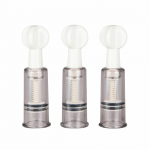 EasyToys Stimulation Set 3pcs - Adjustable Vacuum Suction Cups Transparent