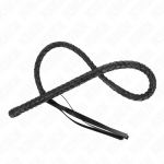 KINK Long Whip with Beads 110 cm - Professional Impact Tool, Black